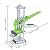 1 Pcs Viking Arm Precision Clamping Tool Tile Leveling System Arm Hand Tool Jack?Multifunctional Jack All-Steel Ceramic Tile Height Adjustment lifting device (Green Three Pillars)