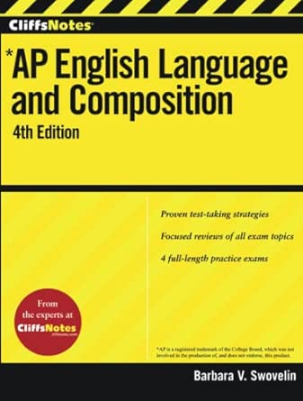 Cliffsnotes Ap English Language And Composition 4th Edition book cover