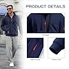 Hoodies for Men UK Zip Long Sleeve Outdoor Fleece Jackets with Pockets Thermal Hoody Sweatshirt Loose Fit Casual Pullover Jumper (Black, 3XL) #3