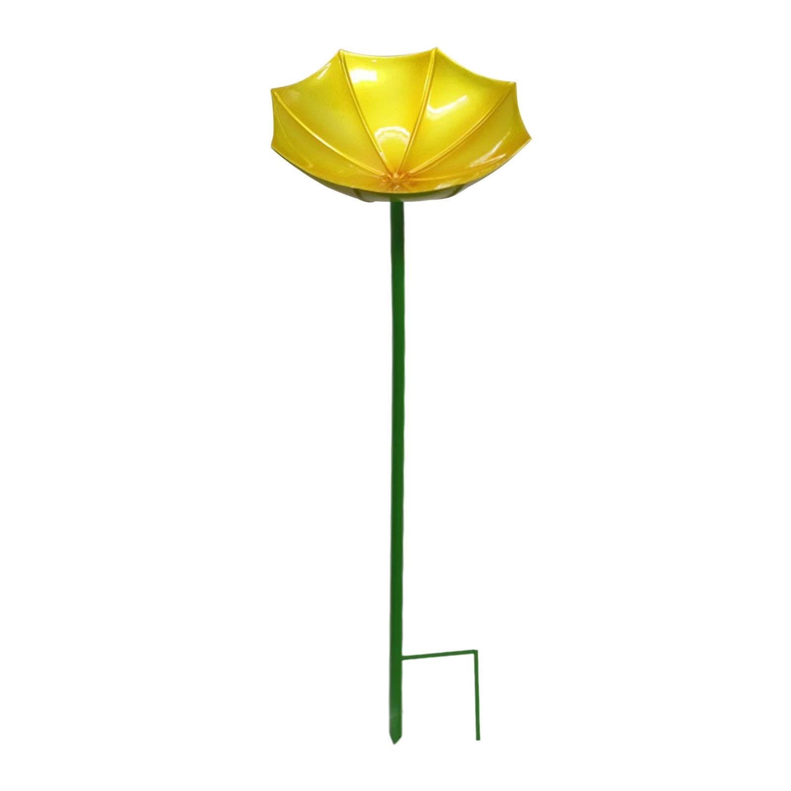 ECOMISTIQ®Bird Drinker Decorative Easy to Use Bird Bath for Outdoor Courtyard Backyard Yellow|Home & Garden|Yard, Garden & Outdoor Living|Bird & Wildlife Accessories|Birdbaths-image-16