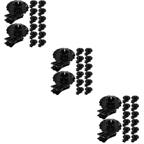 ULDIGI 3sets Christmas Candle Holders Clip Christmas Tree Candle Clip Decors Metal Tealight Holders for Home Decor 20pcs*3