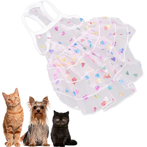 Abito da Sposa per Cani con Bretelle per Animali Domestici per Gatti Vestiti per Cani Carino e Affascinante a Prova di Sole Gonna in per XL pizzo