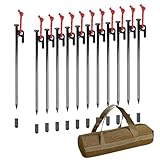 RiveRock(リバロック) 25cm ペグ 収納 バック テント タープ スチールペグ 反射ロープ