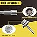 JEGONFRI 300pcs #10 x 1 Galvanized Hex Head Self-Drilling Metal Roofing Screws, EPDM Washer, No Paint, Wood Screws, Sheet Metal Roof Screw with Hex Driver Bit