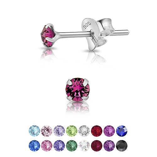 DTPsilver® Punto Luce Argento 925 orecchino Lobo Donna - Punto Luce Orecchini Colorati