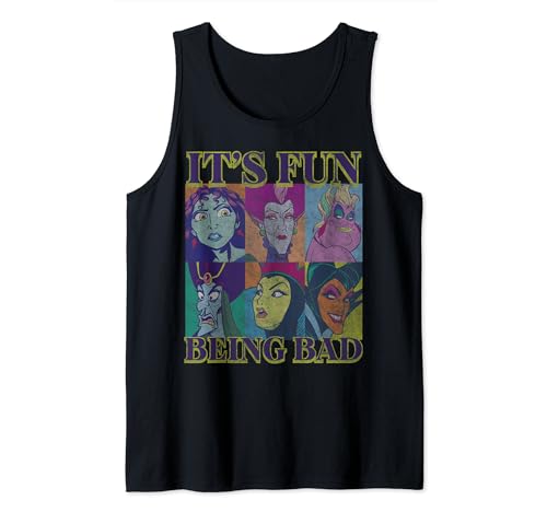 Débardeur Disney Villains It's Fun Being Bad Pop Art Box Up pour adulte