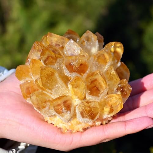 Citrine en cristal brut pour harmoniser votre salon | Décoration intérieure en quartz jaune