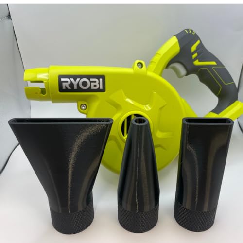 3x Stubby Nozzle Set For Ryobi R18TB-0 18V Blower Car Drying Stubby Short Attachment - Attachments Only