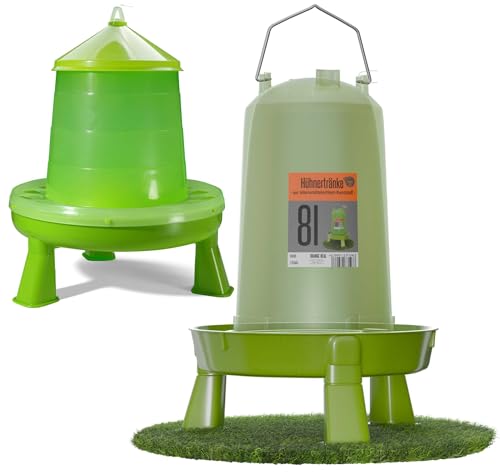 8 Liter Geflügeltränke grün mit Füßen und 4 KG Futterautomat grün mit Füßen für Hühner, Futtertrog Hühner, Futterspender Hühner, Hühnerfutter Automat, Hühner Futterautomat, Hühner Futterspender 8 Liter Geflügeltränke grün mit Füßen und 4 KG Futterautomat grün mit Füßen für Hühner, Futtertrog Hühner, Futterspender Hühner, Hühnerfutter Automat, Hühner Futterautomat, Hühner Futterspender