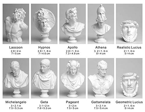 Figuras mini de mitología griega 10 piezas resina decoración miniatura 5