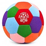 The House Ball - The Original Soft and Safe Indoor Soccer Ball Size 4 - Created for Inside Your Home and Yard - Won't Scuff Your Walls - Realistic Feel and Weight with a Shock Absorbing Exterior