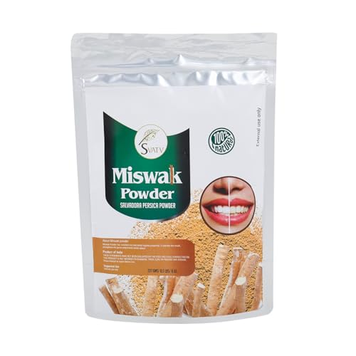 SVATV Miswak 227g (8 Oz) | 100% Pure Siwak | Salvarado Persica | Natural Tooth Powder | Dental Care
