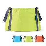 OUTAD 折りたたみバケツ 大容量10L 足湯バケツ 釣り用/足湯/洗顔/旅行洗濯/洗車/園芸 旅行/出張/アウトドア対応 超コンパクト 防水 超軽量 持ち運び便利 収納袋付