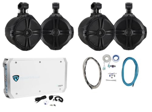 Rockville RWB90B 8" Tower Speakers + RXM-S6 Amp