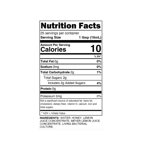 Acid League Vinegar Meyer Lemon Honey Living Vinegar, 12.7 Fl Oz #TOP2