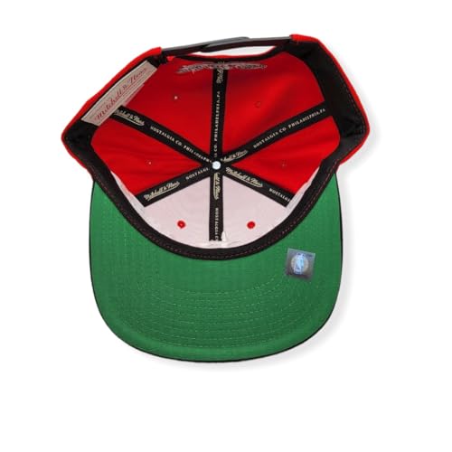 Gorra Snapback Ajustable Mitchell & Ness XL Roja miniatura 5
