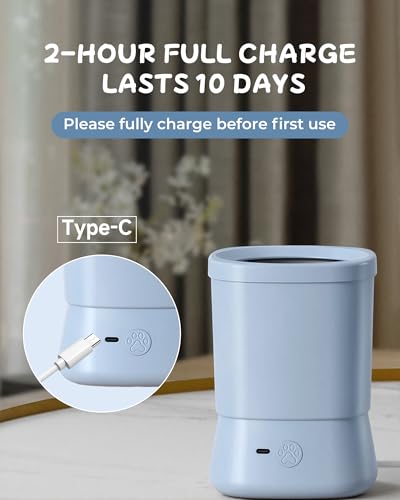 Image of Electric Dog Paw Cleaner for Dogs,2 Speeds Automatic Dog Foot Paw Washer for Medium Large Cat Dog Pet