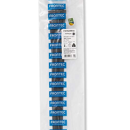 ABRAÇADEIRA UV PRETA 760 X 7,6mm - 10 PEÇAS CADA - F7075UVPR10