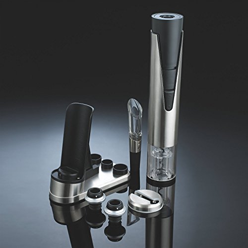 Wine Enthusiast Electric Blue 1 Wine Opener & Preserver Set, Stainless Steel #TOP4