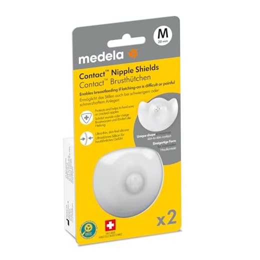 Medela Contact Brusthütchen – BPA-frei – Aus ultradünnem, weichem Silikon – Inklusive 2 Brusthütchen und Etui – 20 mm, medium