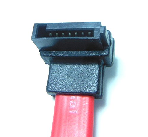 Cable SATA de ángulo izquierdo a SATA recto 8 in