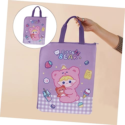 Angoily porta arquivo carteira pasta arquivo bolsa de armazenamento envelope para arquivo a4 porta d