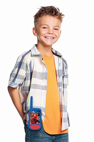 Miniatura 5 de Lexibook, Spider-Man, Walkie-talkies 200m, Juego de comunicación para niños, 2 Canales de comunicación, Clip para cinturón, a Pilas, Azul, TW12SP
