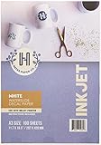 Hayes Paper Co. Waterslide Decal Paper Inkjet WHITE - Decal Paper for Inkjet Printer - A3 Water...
