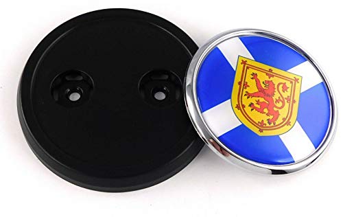 Image of Scotland Scottish Flag Car Truck Black Grill Badge 3.5 inch Grille Chrome Emblem
