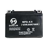 MFQ-6.5 6-DM-6.5 Generator Battery 12V 6.5AH 10HR Battery AGM Sead Lead Acid for Predator Scooter Powersports ATV Motorcycle Go Kart Golf Cart Mini Bike Quad Buggy Moped Lawn Mower (1PC)