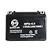 YC Yier MFQ-6.5 12V 6.5AH /10HR AGM Battery for Powersports ATV, Motorcycle, Moped Scooter, Lawn Mower,Go Kart, Golf Cart, Generator,Mini Bike,Quad Buggy Nut and Bolt (1)