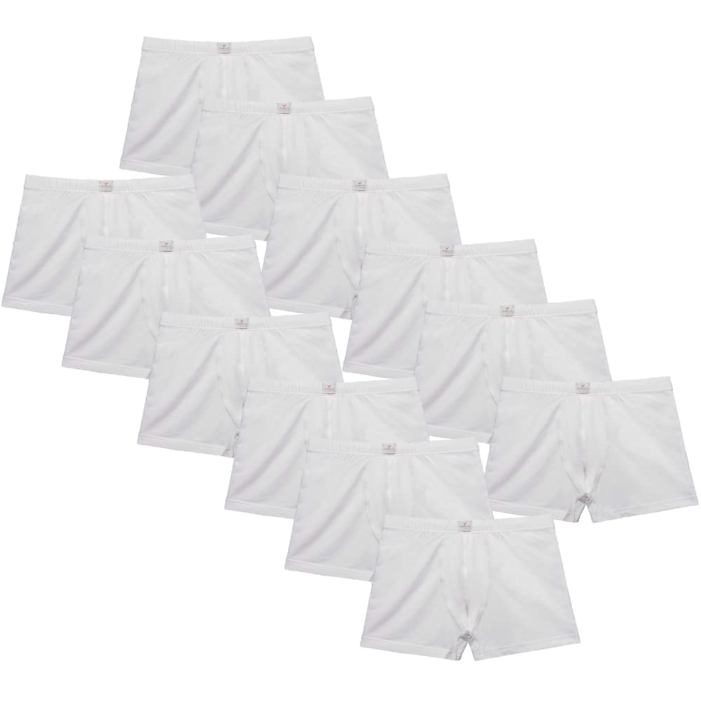 SNELLY Boxer Uomo Mutande in Cotone Morbido e di Alta qualità Pacco da 6-9-12 Paia Bianco o Nero a Vita Bassa con Elastico Interno U706M Intimo Pratico Comodo e di Marca per Benessere e Freschezza
