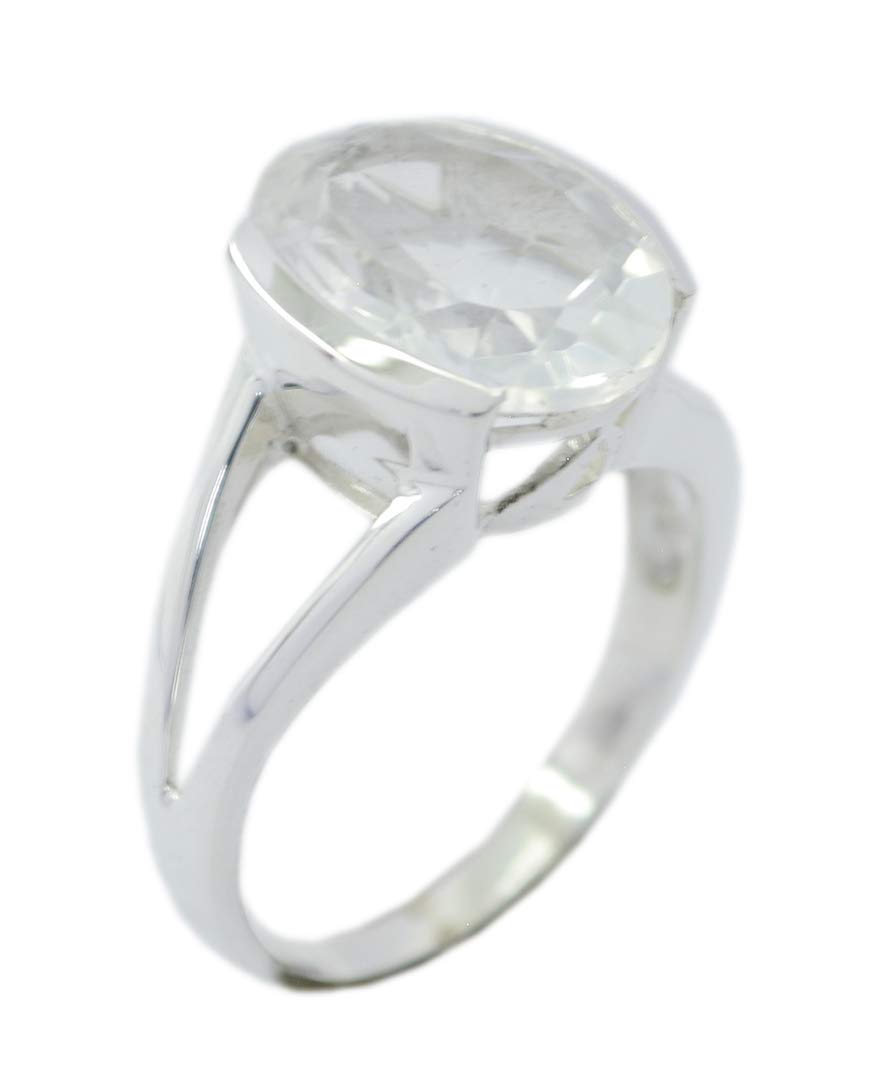 Bague argent 925 quartz RIYO anti-ternissement pour peaux sensibles