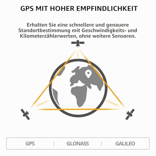 XOSS G+ GPS Fahrradcomputer, Drahtlose Fahrradtacho Synchronize Strava, IPX7 Wasserdichter...