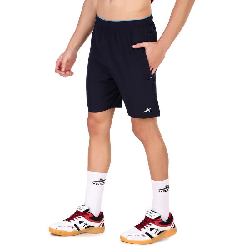 VECTOR X Solid Men Sports Shorts Polyester with Right Pocket (Pack of 1)