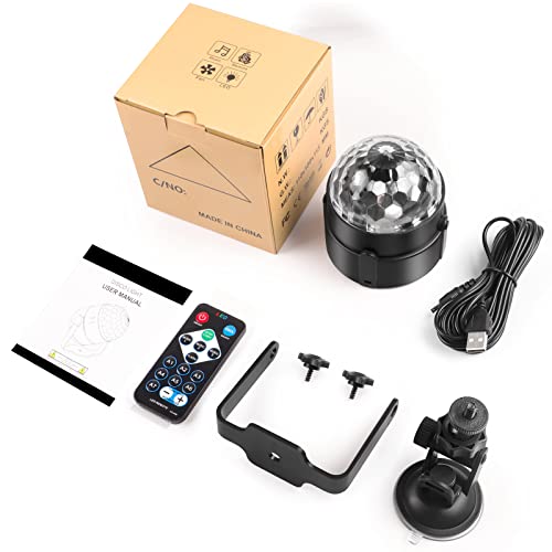 Boule Disco 2 Pack RVB rotative pour ambiance de fête à la maison - 7