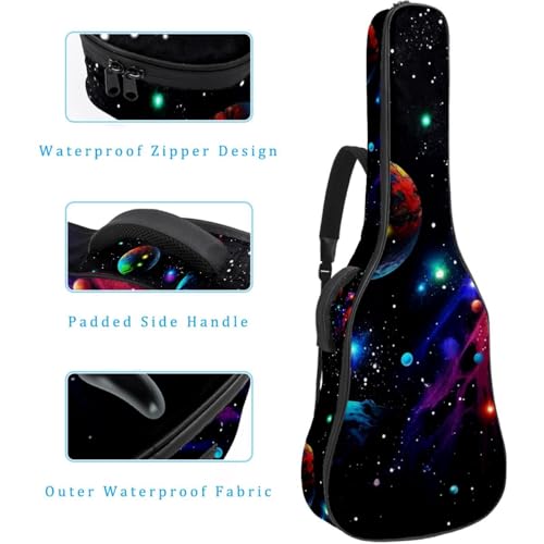 Housse guitare électrique galaxie imperméable Oxford 104cm