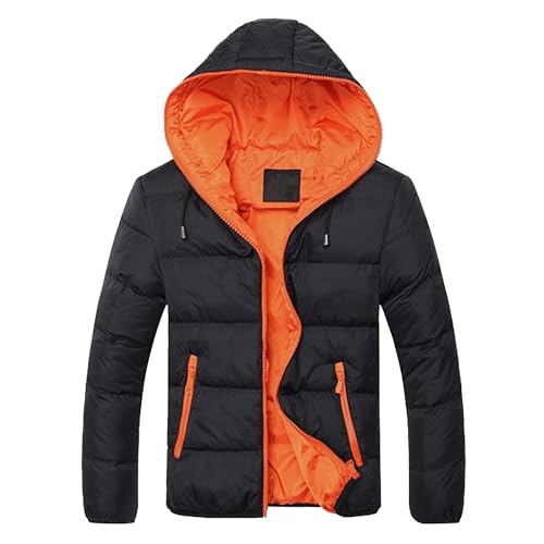 Veste matelassée à capuche DGKaxiyaHM pour homme à zip
