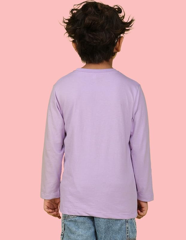 Image of Nusyl Boys Solid Cotton Blend Tshirts - Soft & Comfortable Full-Sleeves T-Shirts | Casual Wear for Kids & Teen Boys | Full Sleeves T-Shirts |- NUBCTSF001-PO2-1