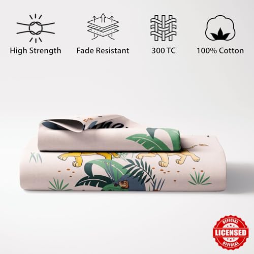 Image of Sassoon Disney Club House Digital Printed, Cotton Single Bedsheet, 300 TC, 1 Pillow Cover, Fade Resistant, Bedsheet for Kid's Bedroom, (1.50m X 2.35m)