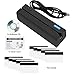 JIAN BOLAND MSR605X USB Magnetic Card Reader Writer Swipe Encoder 3 Tracks with 10 Blank Cards for Windows/Mac OS MSR206 MSR605
