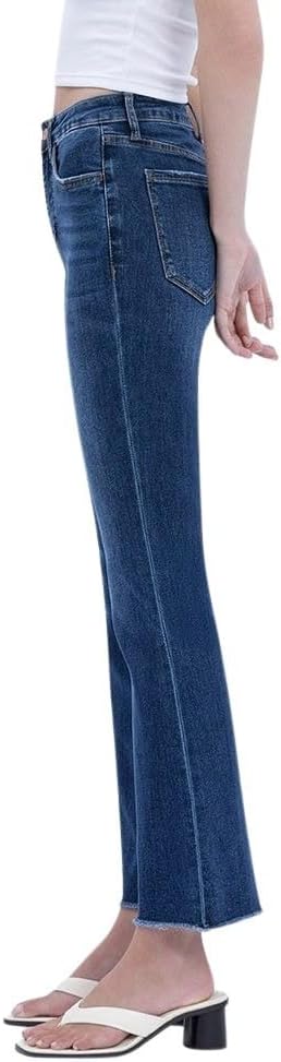 レディース ハイライズ キック フレア ジーンズ