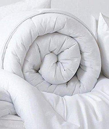 Ethel May Polycotton White Hollowfibre Non-Allergenic Duvet Quilt