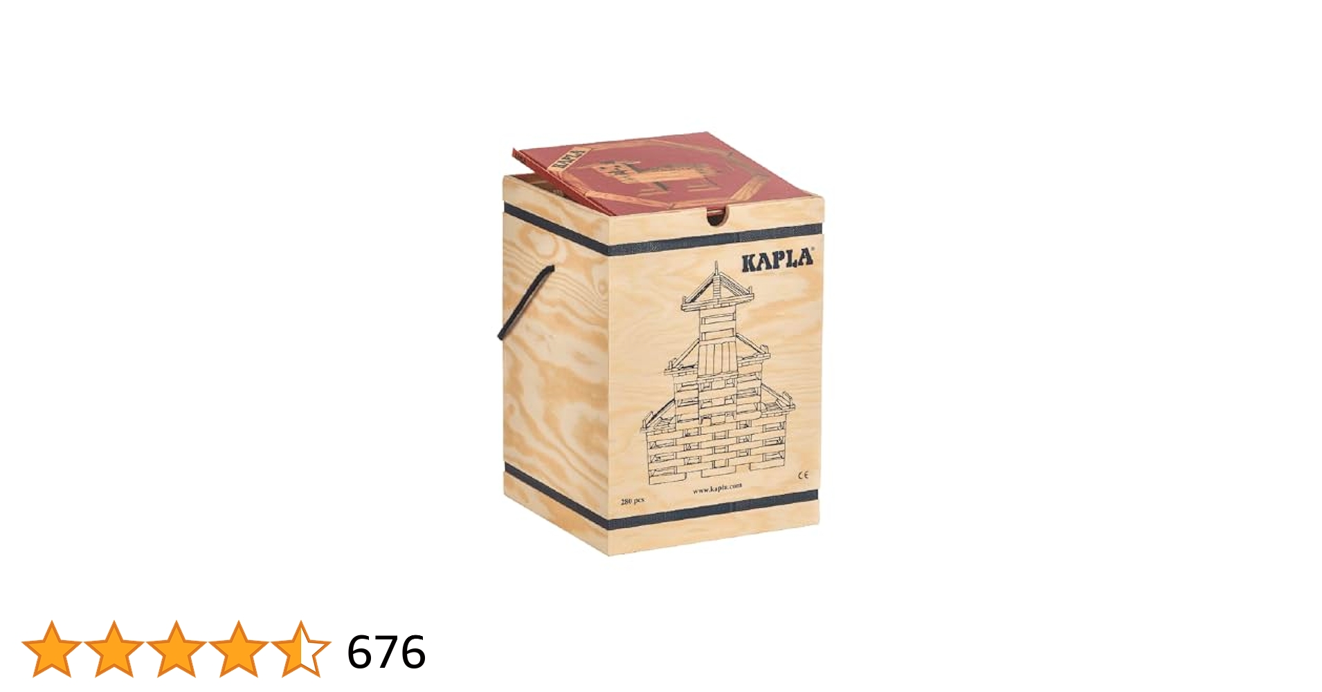 【KAPLA】積木 カプラ280 ※279枚 Amazon.co.jp: [カプラ] KAPLA ブロック280 アートブック(緑)付