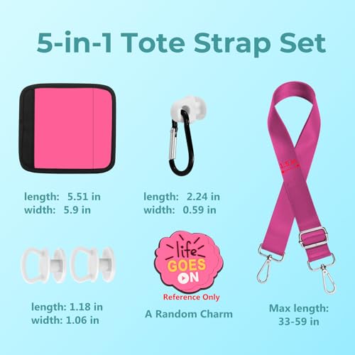 Image of Strap Wrap Clips Buttons Charm Accessories for Bogg Bag