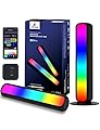 APPECK Smart LED Light Bars, RGBICW Gaming Lights with Scene and Music Sync Modes, RGB Light Bar Work with Alexa, Ambient Lighting for TV, Movies, PC, Room Decoration