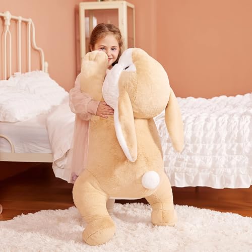 IKASA Groß Hase Stofftier Riesen Kuscheltier,78cm Gross Plüschtier Süße Riesige Flauschige Weich Jumbo Plüsch Spielzeug,Geschenk für Kinder