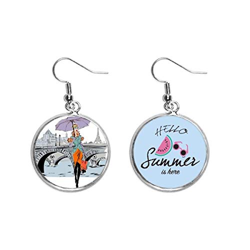 Pendientes de sandía y joyería fina para lóbulo marca Francia