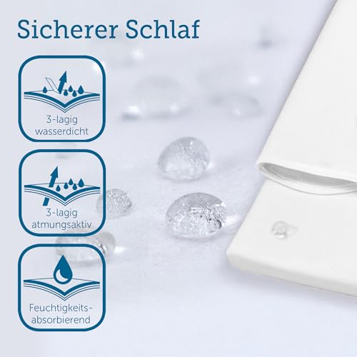 Matratzenschoner 120 x 200 cm SETEX wasserdicht Molton