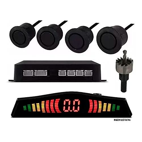 Sensor de Estacionamento Jet Emborrachado 18mm Jetlink 4 Pontos - Preto fosco